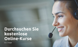 Webseite Für Online-Lernen Zu Hause