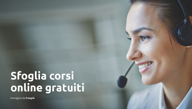 Apprendimento domiciliare online Modello di sito Web