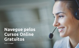 Aprendizagem Online Em Casa - Página De Destino Profissional