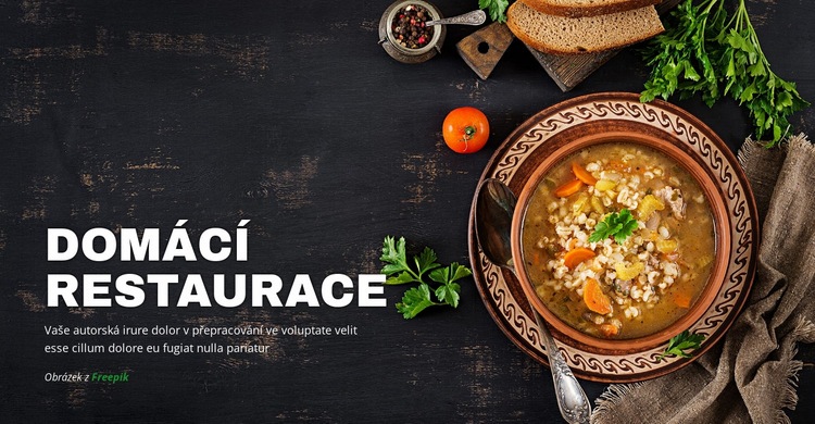 Útulná domácí restaurace Šablona HTML