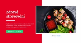 Zdravé A Lahodné Stravování – Responzivní Šablona Webu