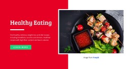 Healthy And Yummy Eating Simple HTML CSS Template