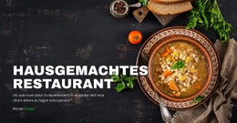 CSS-Menü Für Gemütliches Hausgemachtes Restaurant