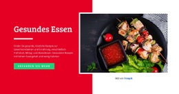 Website-Design Für Gesundes Und Leckeres Essen