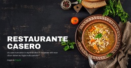 Acogedor Restaurante Casero - Design HTML Page Online