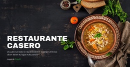 Acogedor Restaurante Casero - Hermoso Diseño De Sitio Web