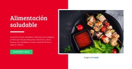 Comida Sana Y Deliciosa Plantilla HTML CSS Sencilla