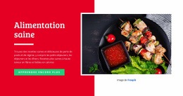 HTML5 Réactif Pour Manger Sainement Et Délicieux