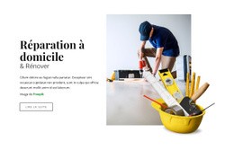 Réparation Et Rénovation À Domicile - Page De Destination Gratuite, Modèle HTML5