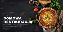 Przytulna Restauracja Domowa - Piękny Projekt Strony Internetowej