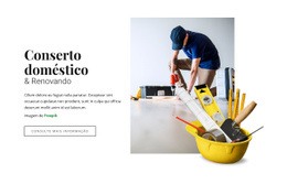 Reparação E Renovação Doméstica - Linda Maquete De Site