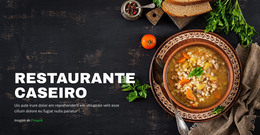 Modelo De Site Para Restaurante Caseiro Aconchegante