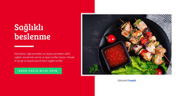 Sağlıklı Ve Nefis Yeme - Ücretsiz HTML Şablonu