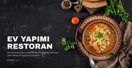 Rahat Ev Yapımı Restoran - HTML5 Şablonu