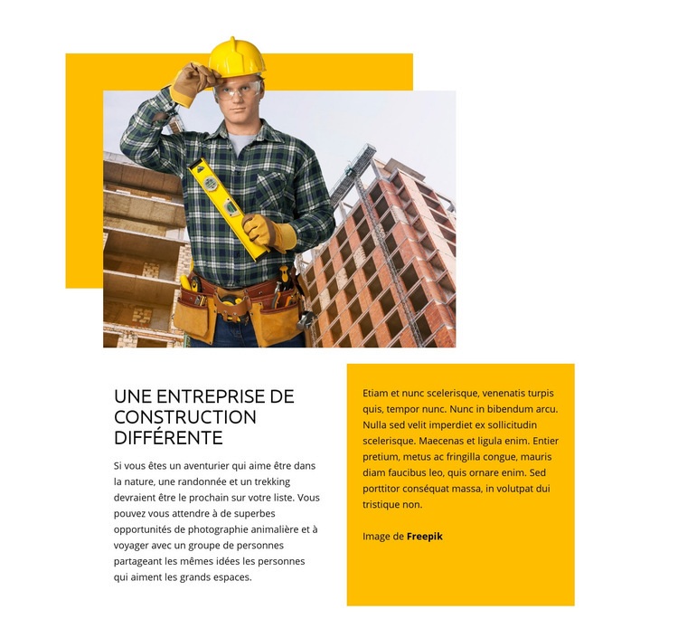 Services d'entrepreneuriat général Modèles de constructeur de sites Web