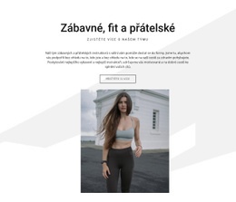 Zábavní, Fit A Přátelští – Jednoduchá Šablona Webu