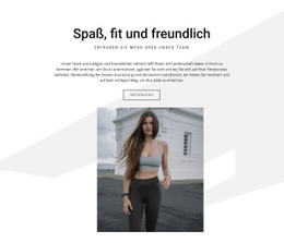 Spaß, Fit Und Freundlich - Inspiration Für Website-Design