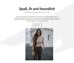 Spaß, Fit Und Freundlich – Funktionales WordPress-Theme