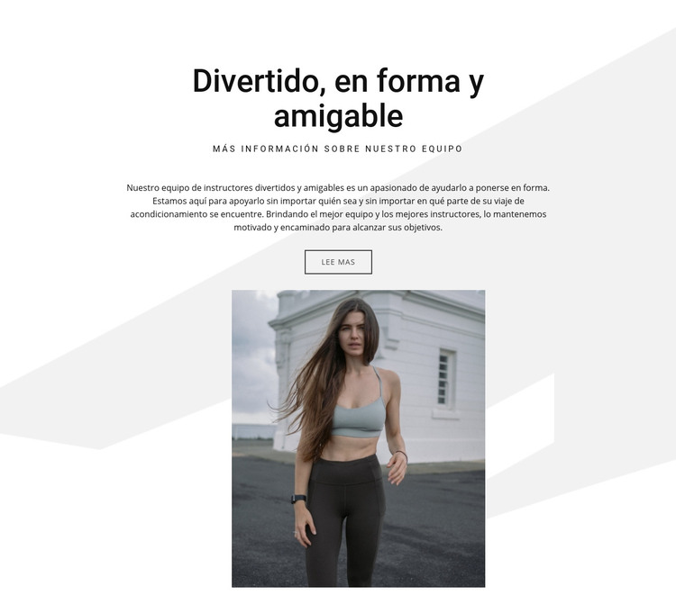 Divertido, en forma y amigable Plantilla HTML