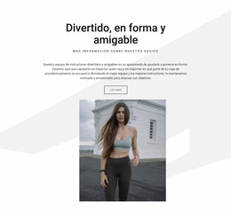 Divertido, En Forma Y Amigable - Arrastrar Y Soltar Plantilla Joomla