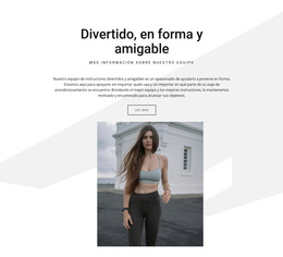 Divertido, En Forma Y Amigable - Descarga De Plantilla De Sitio Web