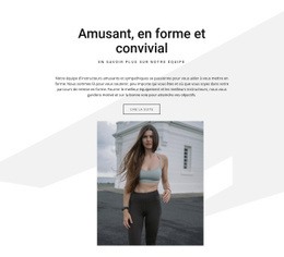 Amusant, En Forme Et Convivial