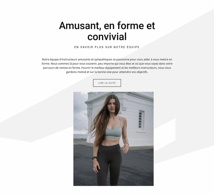 Amusant, en forme et convivial Modèle Joomla