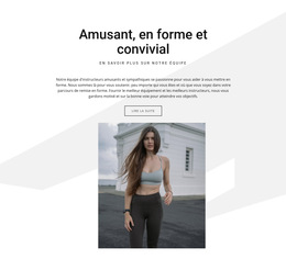 Amusant, En Forme Et Convivial – Téléchargement Du Modèle De Site Web