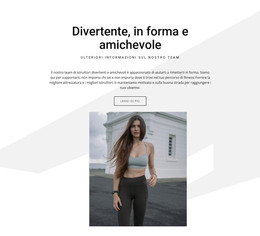 Divertente, In Forma E Amichevole - Download Del Modello HTML