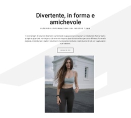 Divertente, In Forma E Amichevole - Modello HTML5 Scaricabile Gratuitamente