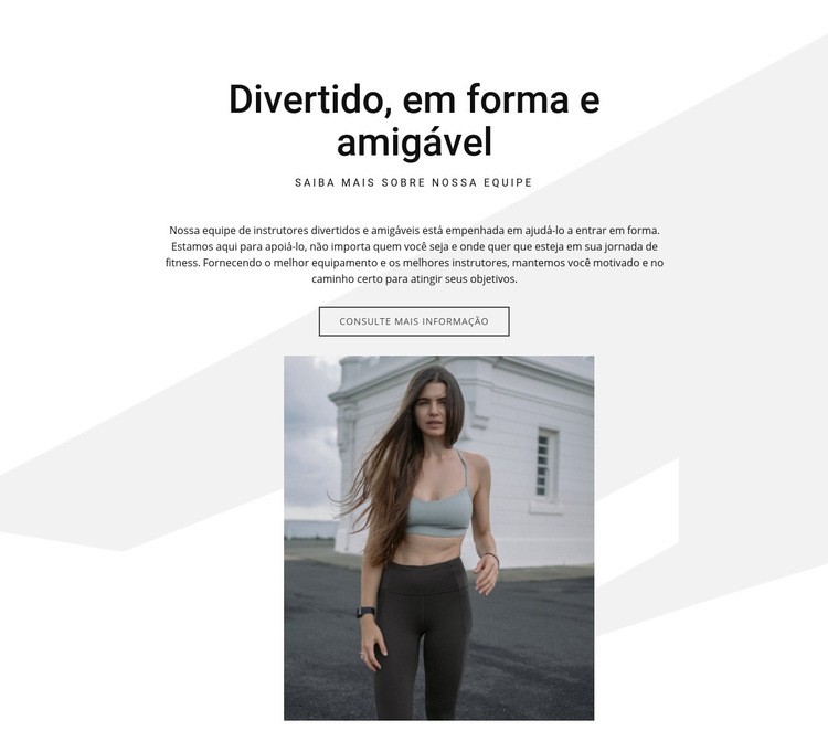 Divertido, em forma e amigável Modelos de construtor de sites