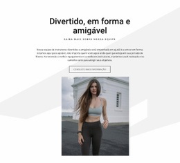Divertido, Em Forma E Amigável - Design Do Site