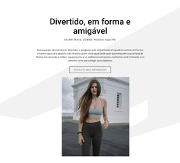 Divertido, Em Forma E Amigável - Download De Modelo HTML