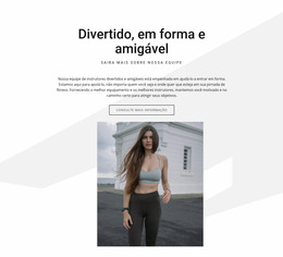 Divertido, Em Forma E Amigável - Modelo Joomla De Arrastar E Soltar