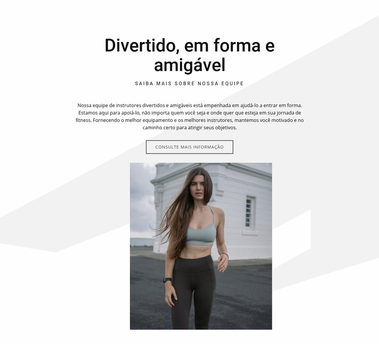 Divertido, em forma e amigável Template Joomla