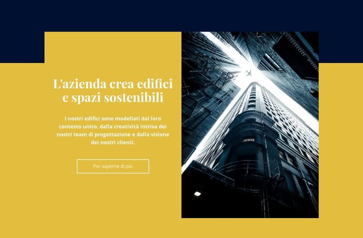 Edificio e spazio creativi Modello HTML