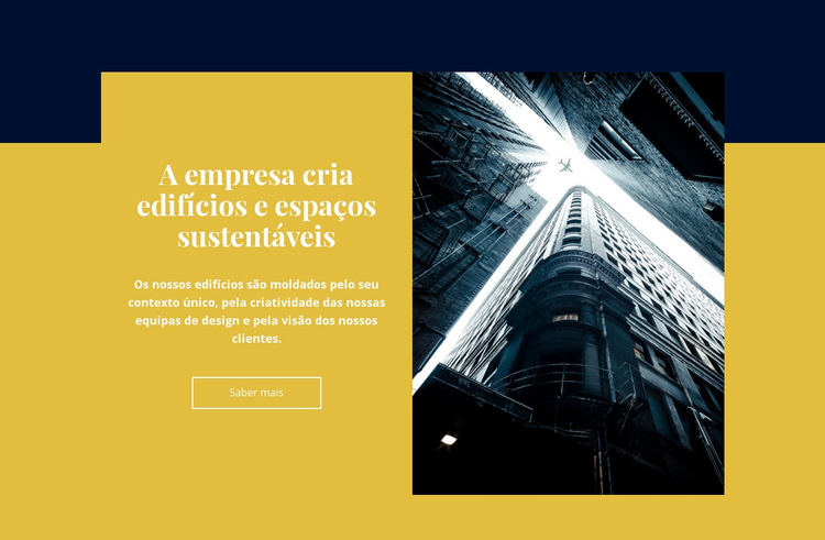 Edifício criativo e espaço Modelo de site