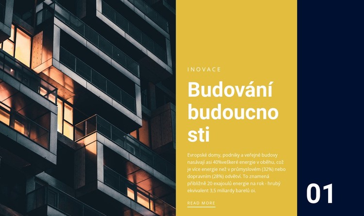 Budování budoucnosti Šablona CSS