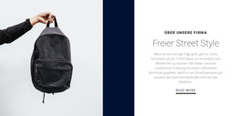 Freier Streetstyle - E-Commerce-Vorlage