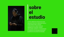 Maqueta De Sitio Web Multipropósito Para Información Del Estudio De Música