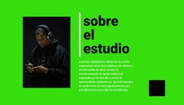 HTML5 Responsivo Para Información Del Estudio De Música