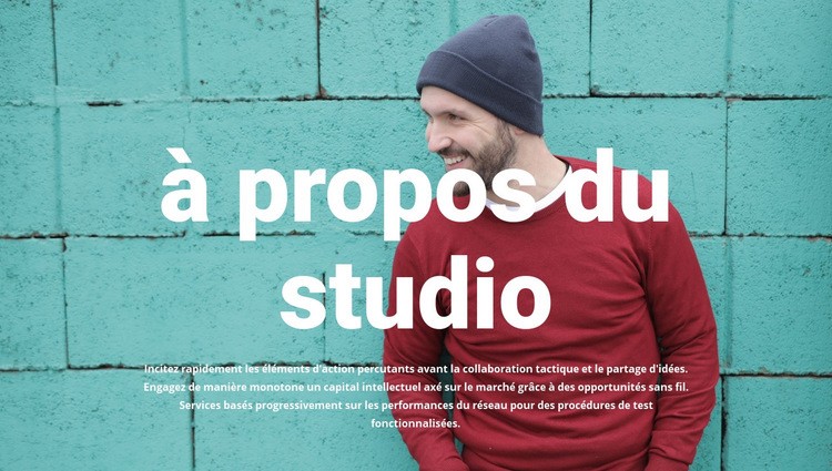 À propos du studio de design Conception de site Web