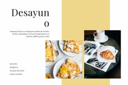 Hora Del Desayuno - Diseñador De Páginas De Destino