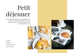 Fonctionnalité De Mise En Page De Thème Pour L'Heure Du Déjeuner