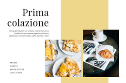 Ora Di Colazione - Modello Per La Creazione Di Siti Web