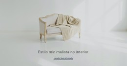 Estilo Minimalista No Interior Modelo HTML5 E CSS3