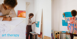 Art Therapy Studio - Drag & Drop Web Page Design