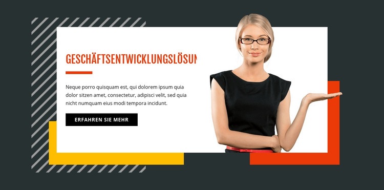 Geschäftsentwicklung HTML Website Builder