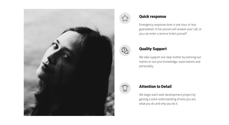 Our work HTML5 Template