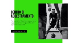 Centro Di Formazione Basket: Trascina E Rilascia Il Generatore Di Siti Web